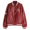 Custom Faux Leather Varsity Bomber Jacket RO-1881-26