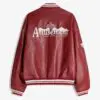 Custom Faux Leather Varsity Bomber Jacket RO-1881-26