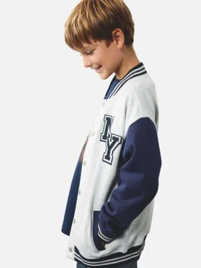 Custom Fleece Kids Varsity Jacket RO-1898-26