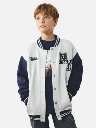 Custom Fleece Kids Varsity Jacket RO-1898-26