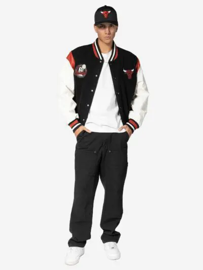 Custom Floral Embroidered Varsity Jacket RO-1887-26