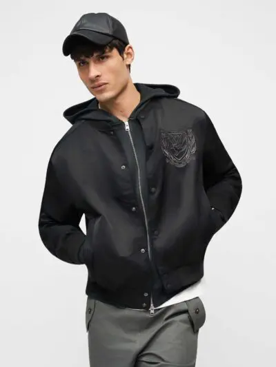 Custom Hooded Bomber Varsity Jacket RO-1884-26