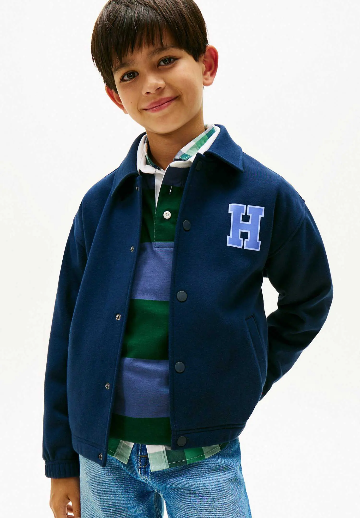 Custom Multi Badge Coach Jacket Kids RO-1903-26