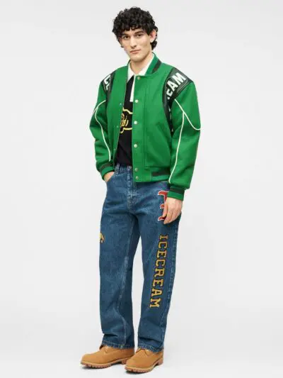 Custom Panelled Varsity Bomber Jacket RO-1890-26