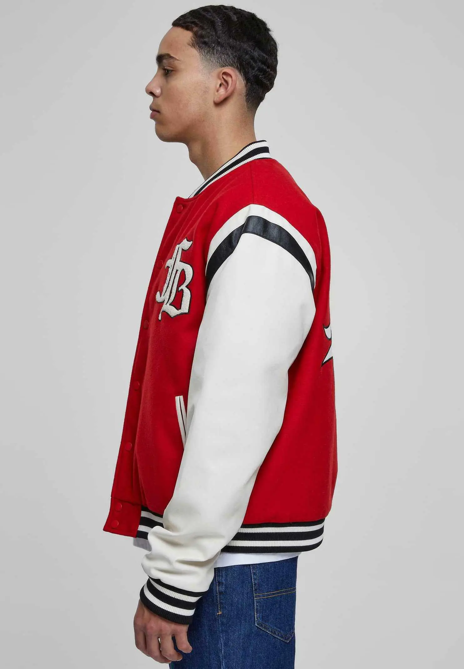 Custom Racing Stripe Varsity Letterman Jacket RO-1883-26