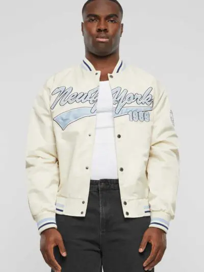 Custom Satin Bowling Style Varsity Jacket RO-1901-26
