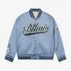 Custom Stonewash Satin Varsity Jacket RO-1906-26
