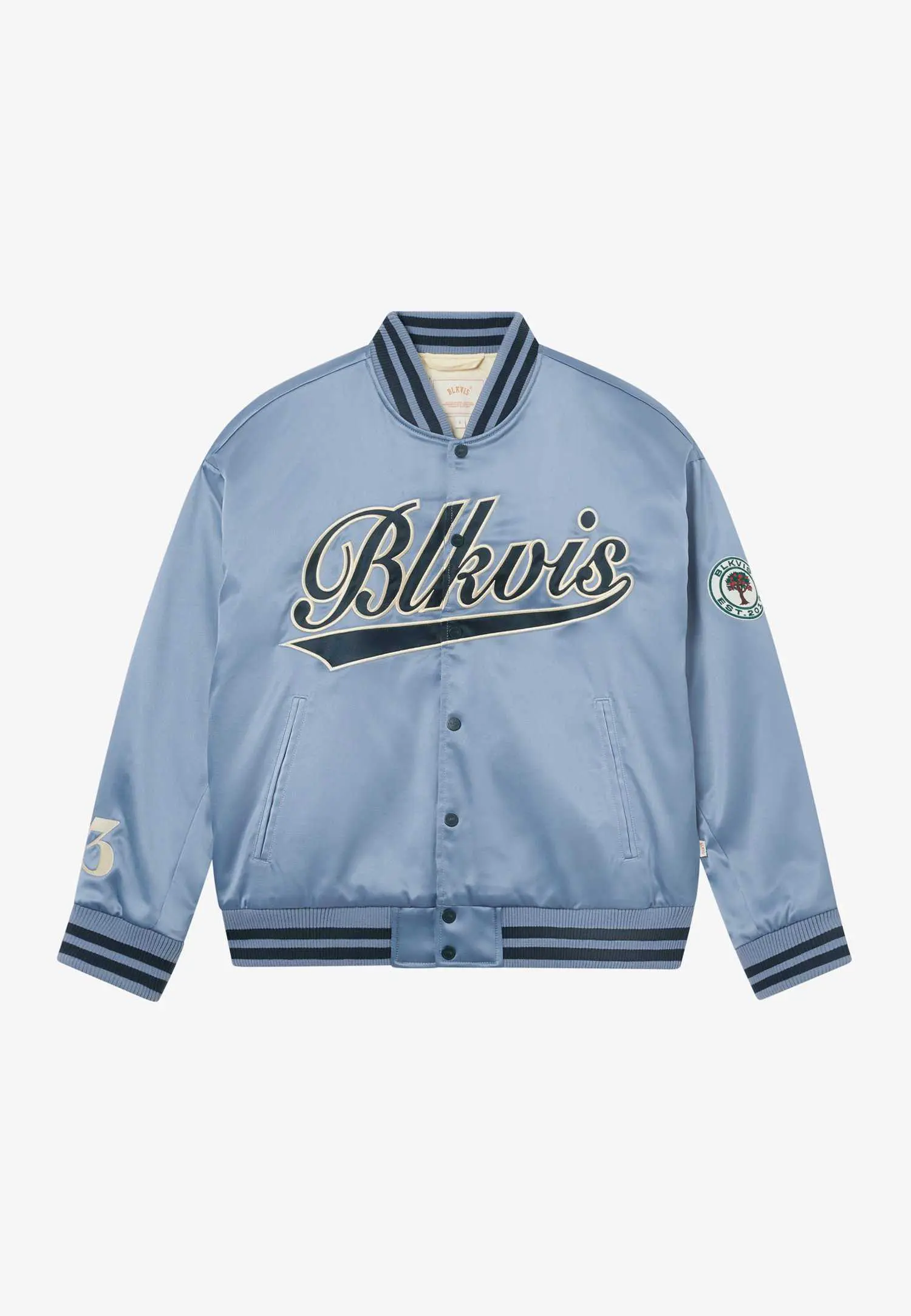 Custom Stonewash Satin Varsity Jacket RO-1906-26