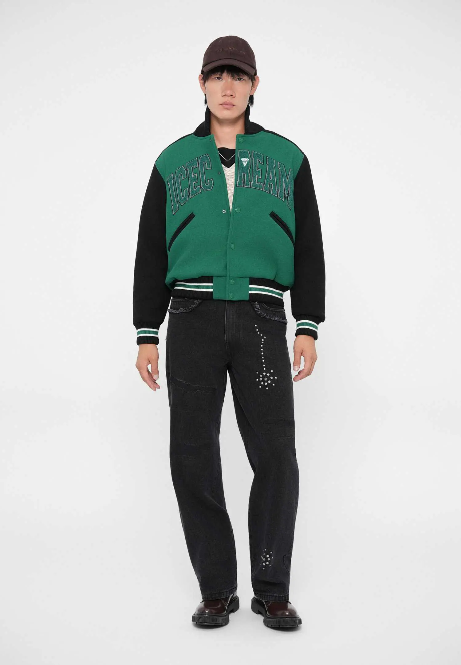 Custom Two-Tone College Varsity Bomber Jacket RO-1880-26