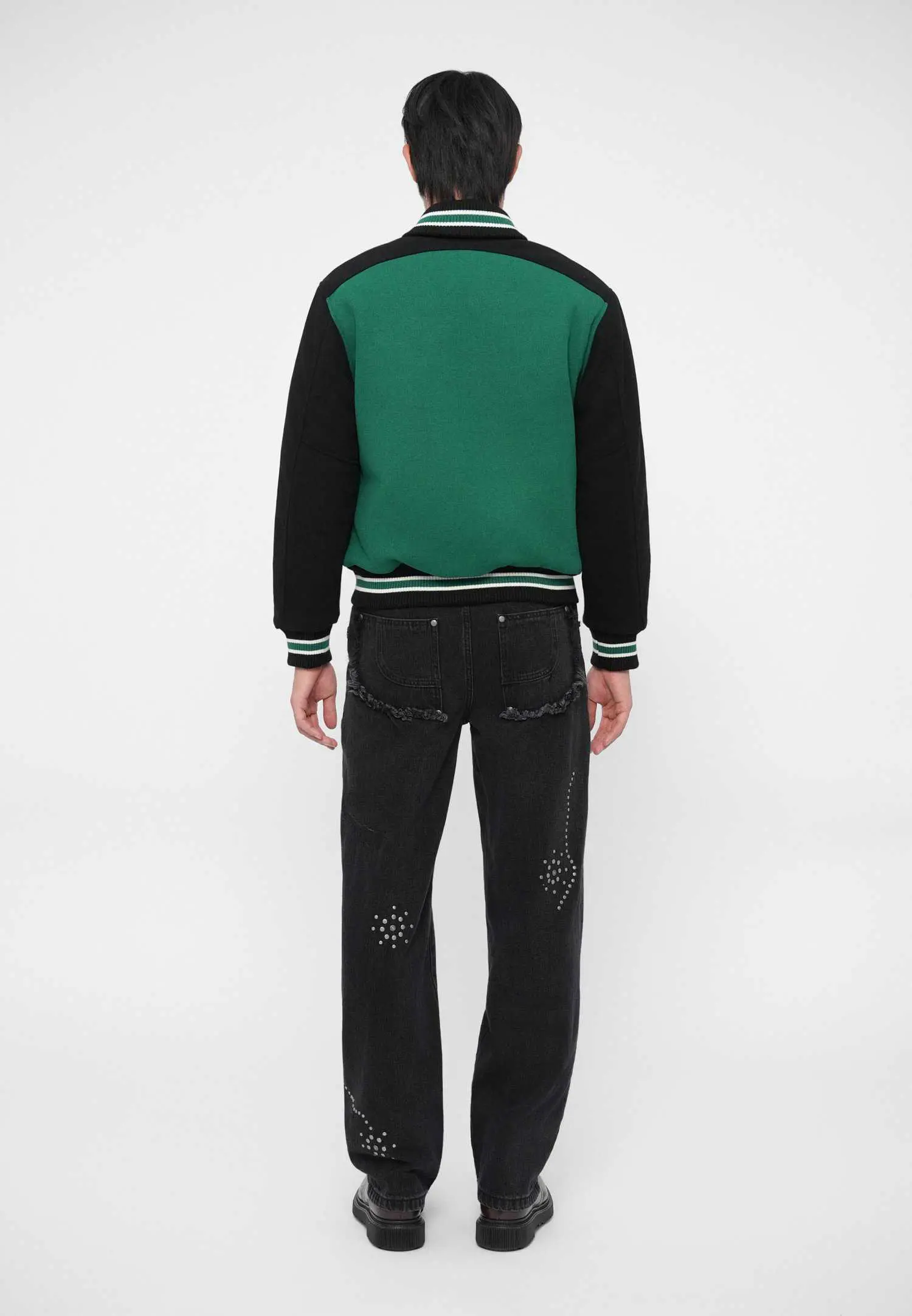 Custom Two-Tone College Varsity Bomber Jacket RO-1880-26