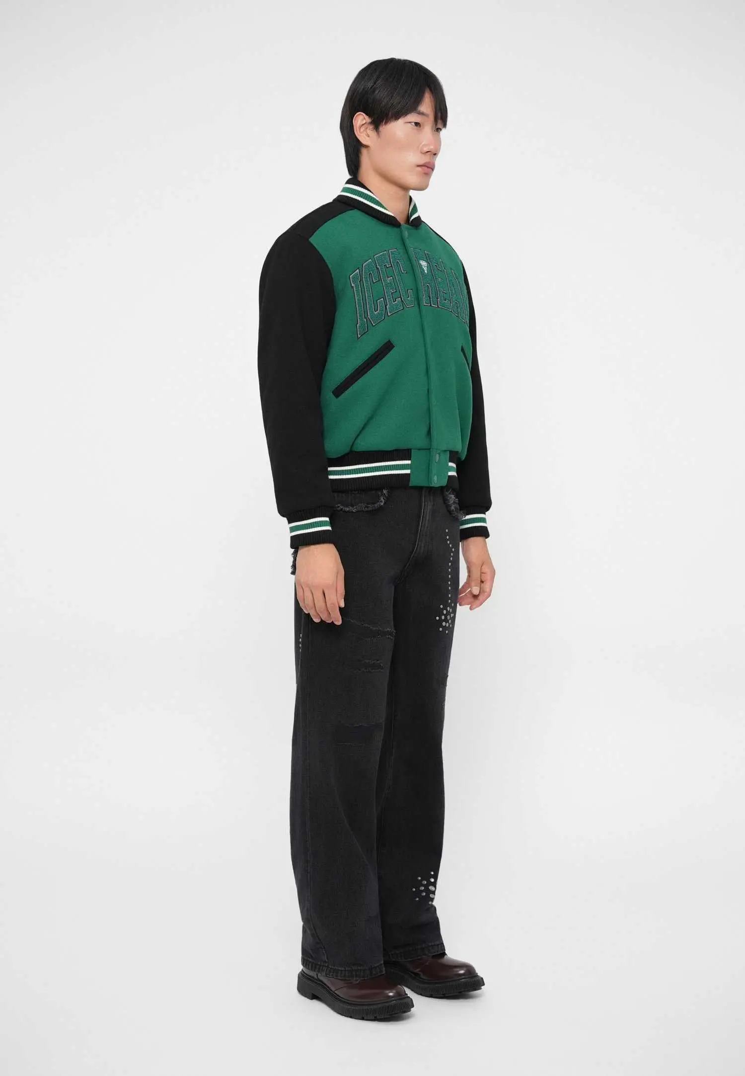 Custom Two-Tone College Varsity Bomber Jacket RO-1880-26