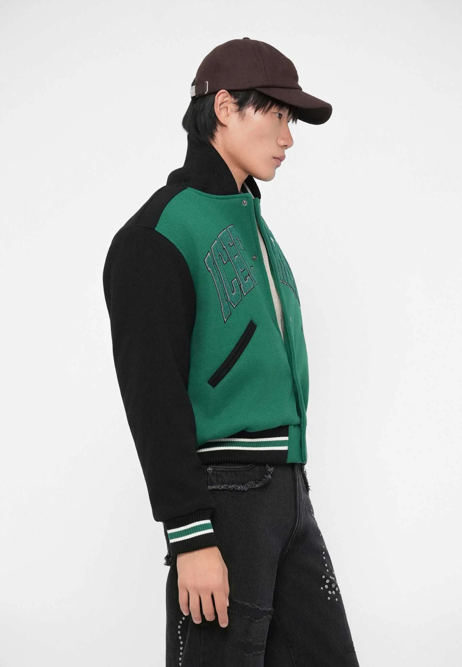 Custom Two-Tone College Varsity Bomber Jacket RO-1880-26