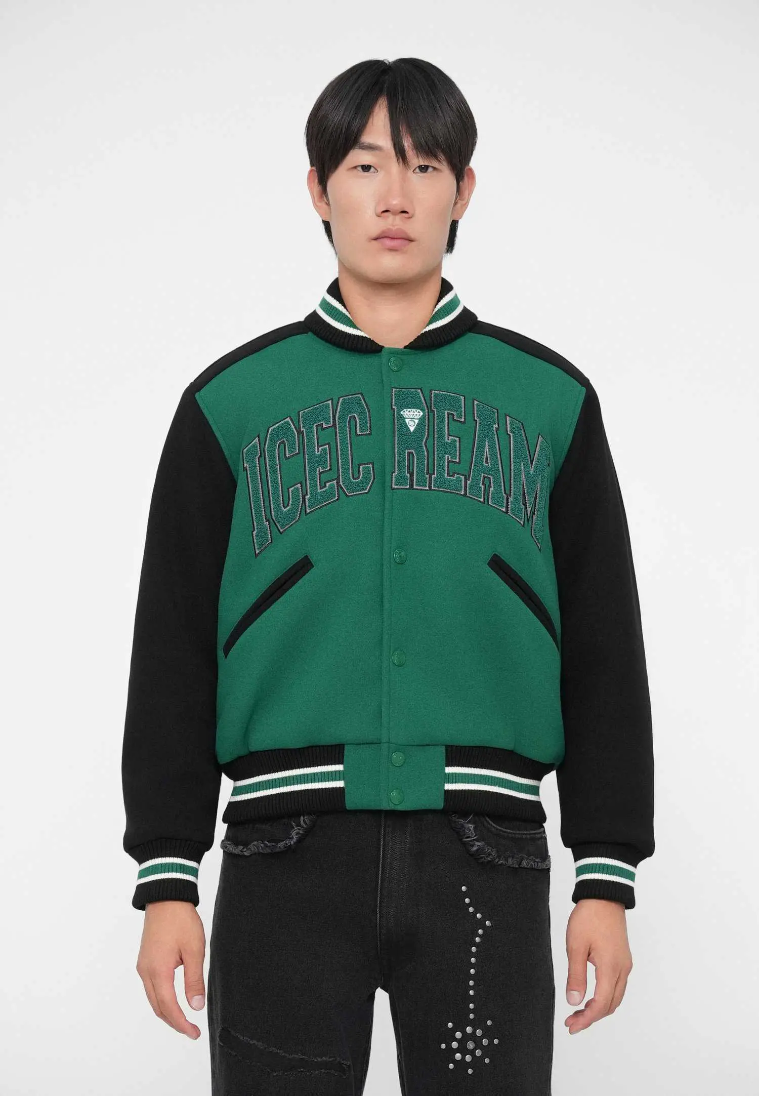 Custom Two-Tone College Varsity Bomber Jacket RO-1880-26