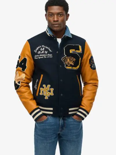 Custom Vintage Patched Varsity Jacket RO-1904-26