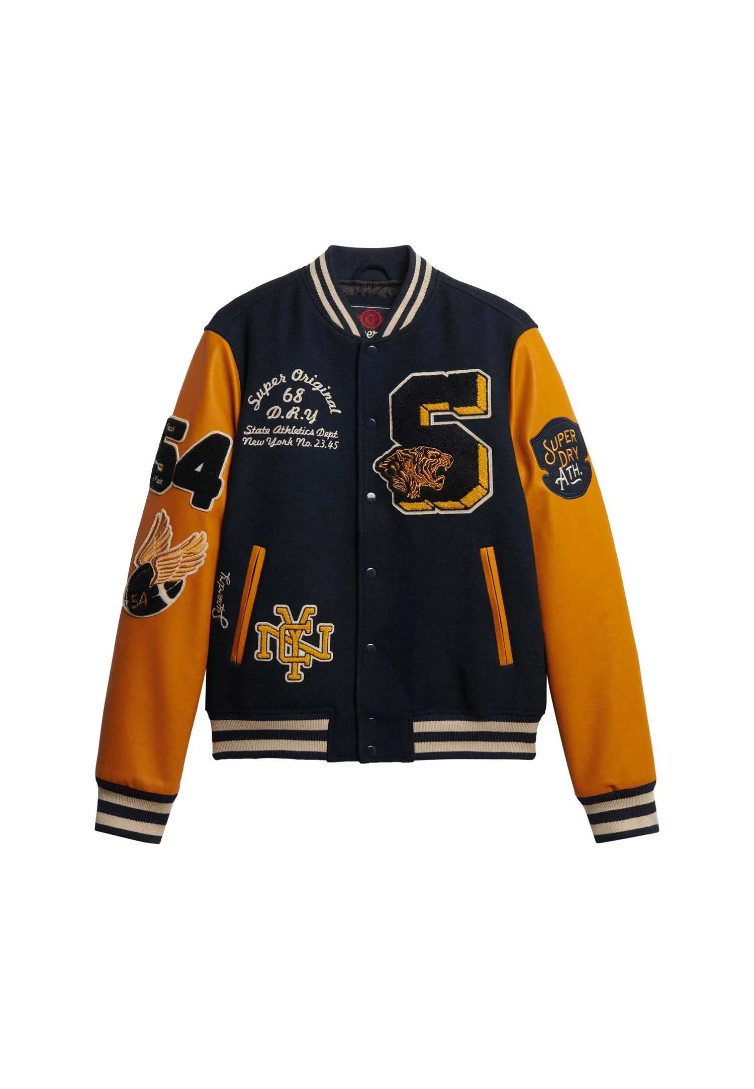 Custom Vintage Patched Varsity Jacket RO-1904-26