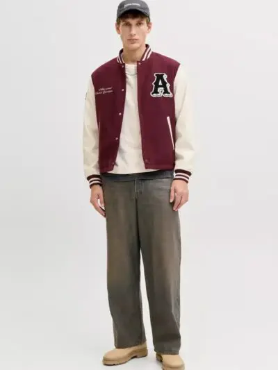 OEM Custom Chenille Patch Wool Varsity Letterman Jacket Men RO-1875-26