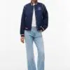 Custom Crest Piped Varsity Jacket Women RO-1911-26