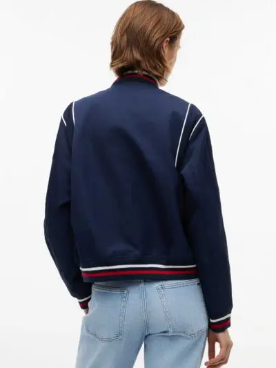 Custom Crest Piped Varsity Jacket Women RO-1911-26