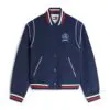 Custom Crest Piped Varsity Jacket Women RO-1911-26