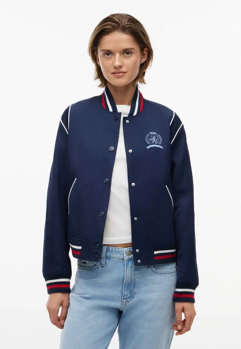 Custom Crest Piped Varsity Jacket Women RO-1911-26