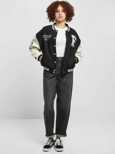 Custom Multi Patch College Varsity Jacket Women RO-1910-26