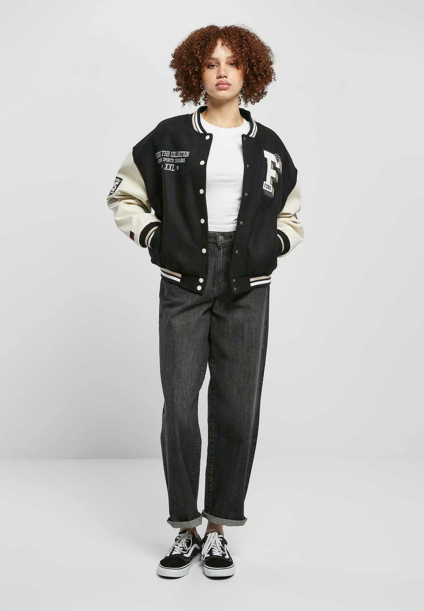 Custom Multi Patch College Varsity Jacket Women RO-1910-26
