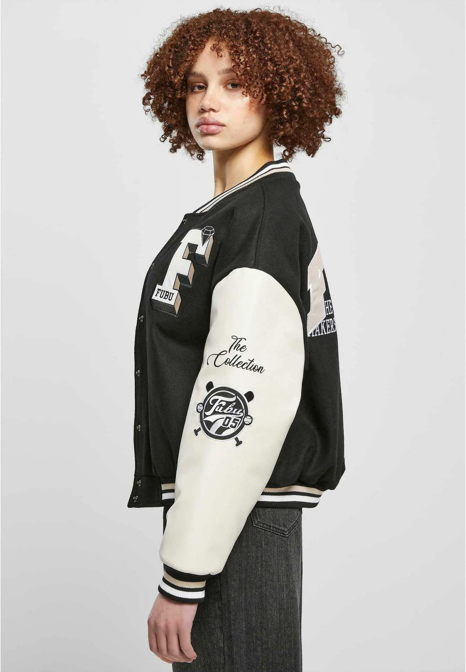 Custom Multi Patch College Varsity Jacket Women RO-1910-26