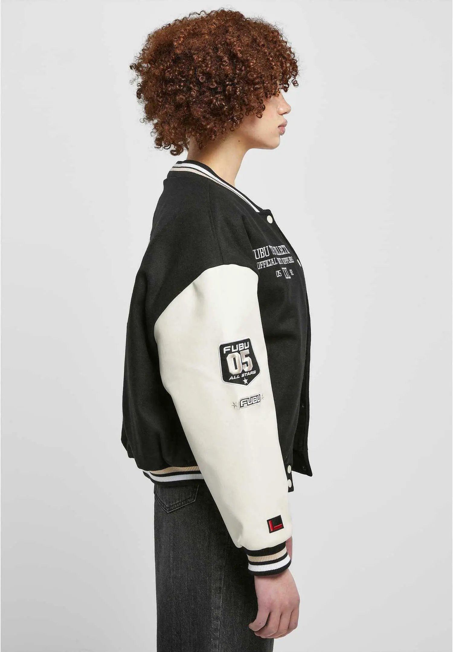Custom Multi Patch College Varsity Jacket Women RO-1910-26