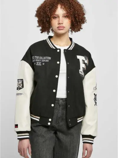 Custom Multi Patch College Varsity Jacket Women RO-1910-26