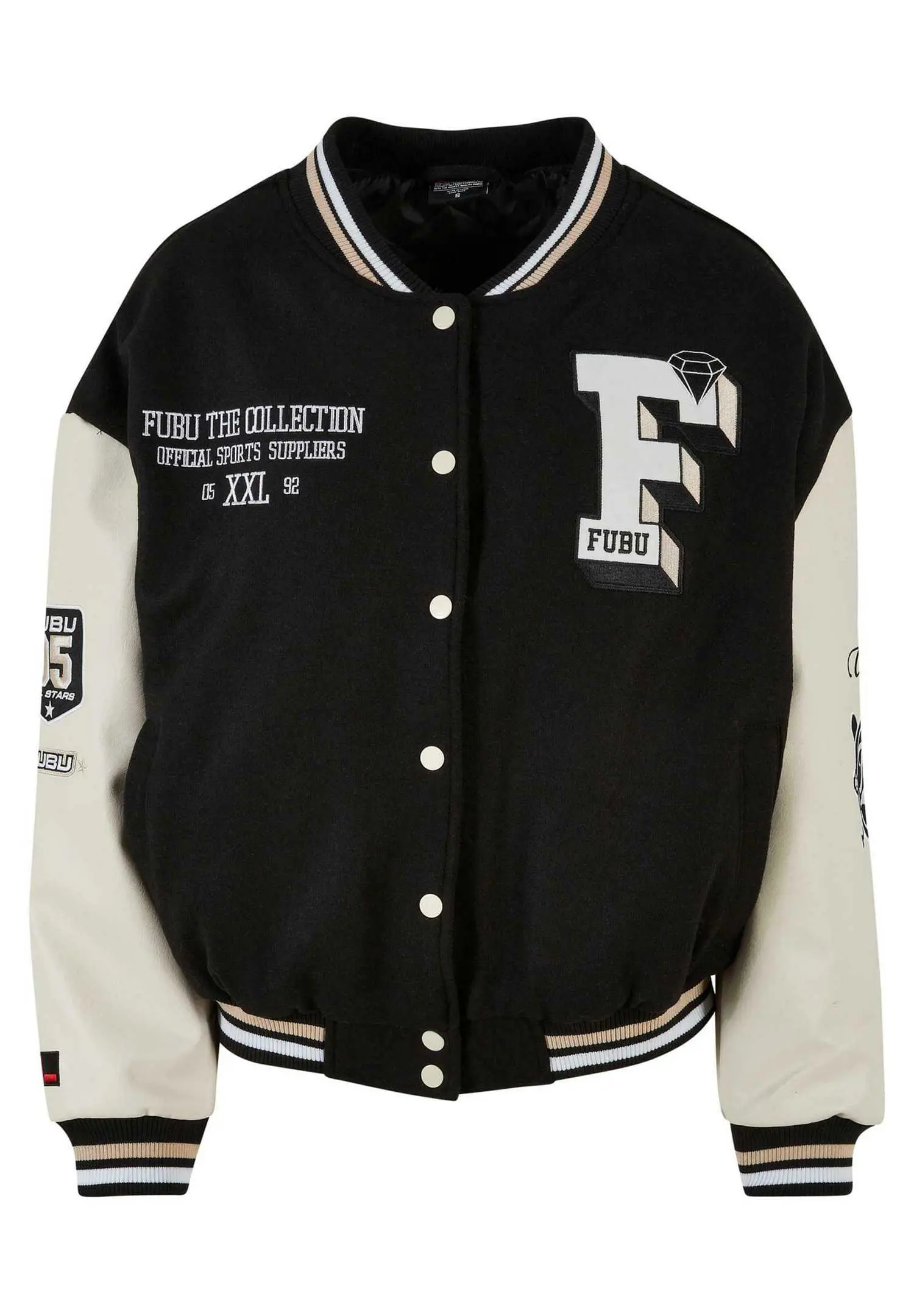 Custom Multi Patch College Varsity Jacket Women RO-1910-26