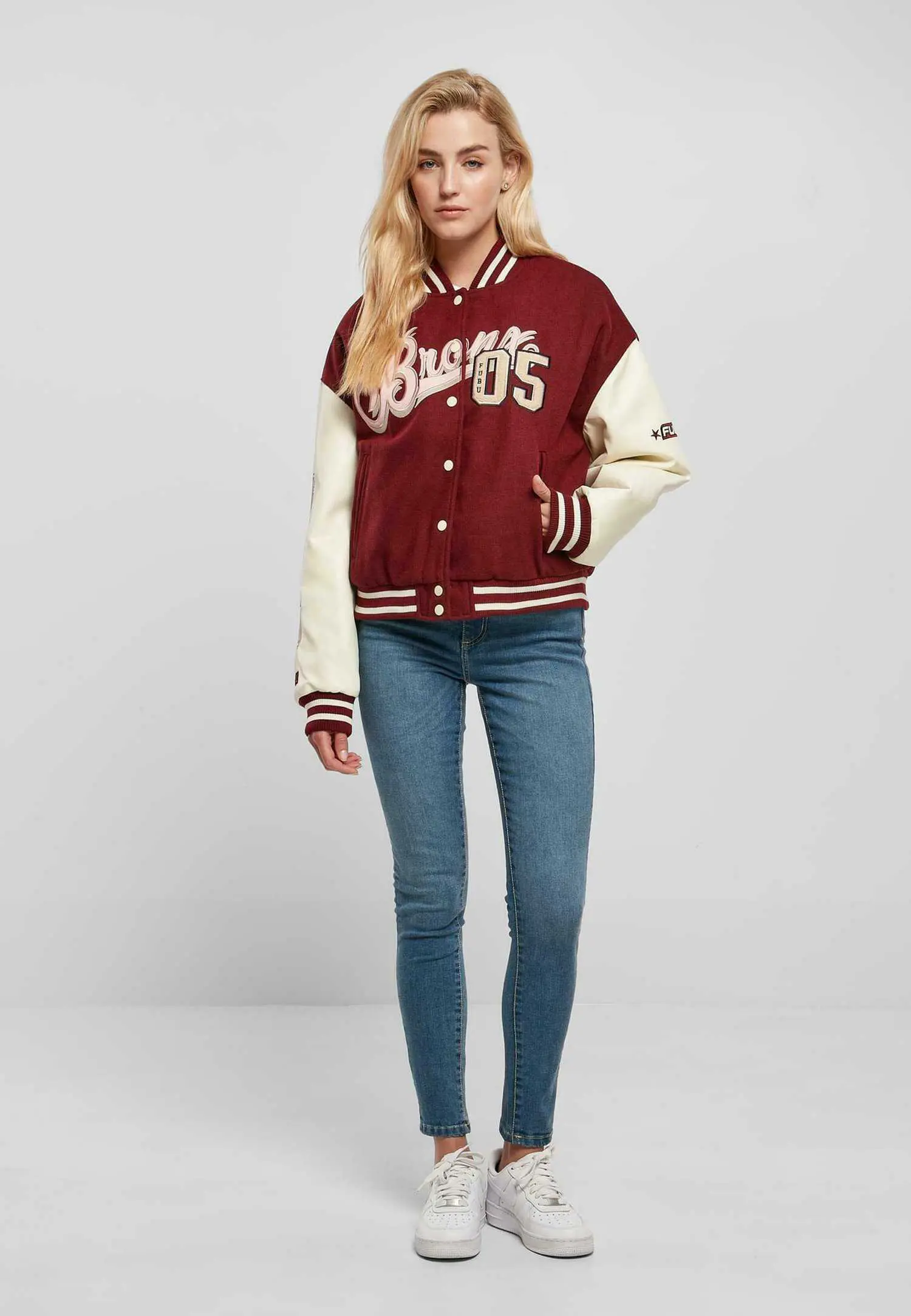 Custom Oversized City Varsity Jacket Women RO-1909-26