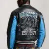 Custom Panther Graphic Faux Leather Varsity Jacket RO-1908-26