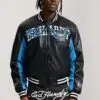 Custom Panther Graphic Faux Leather Varsity Jacket RO-1908-26