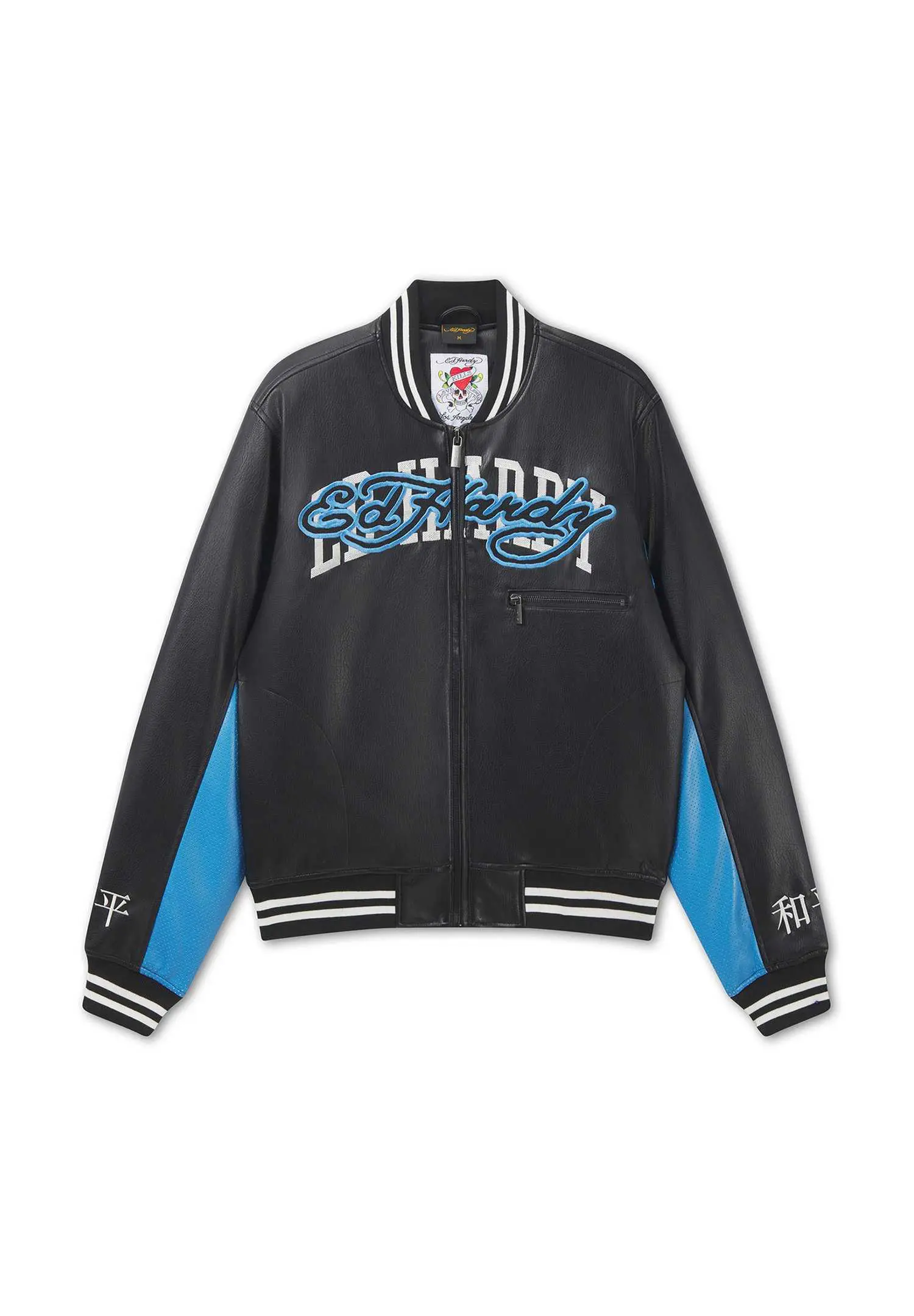 Custom Panther Graphic Faux Leather Varsity Jacket RO-1908-26