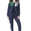 Plus size tracksuit set. Soft, fleece texture apparent, with clean stitching details. Comfortable women's apparel wholesale.