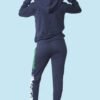 Plus size tracksuit set. Soft, fleece texture apparent, with clean stitching details. Comfortable women's apparel wholesale.