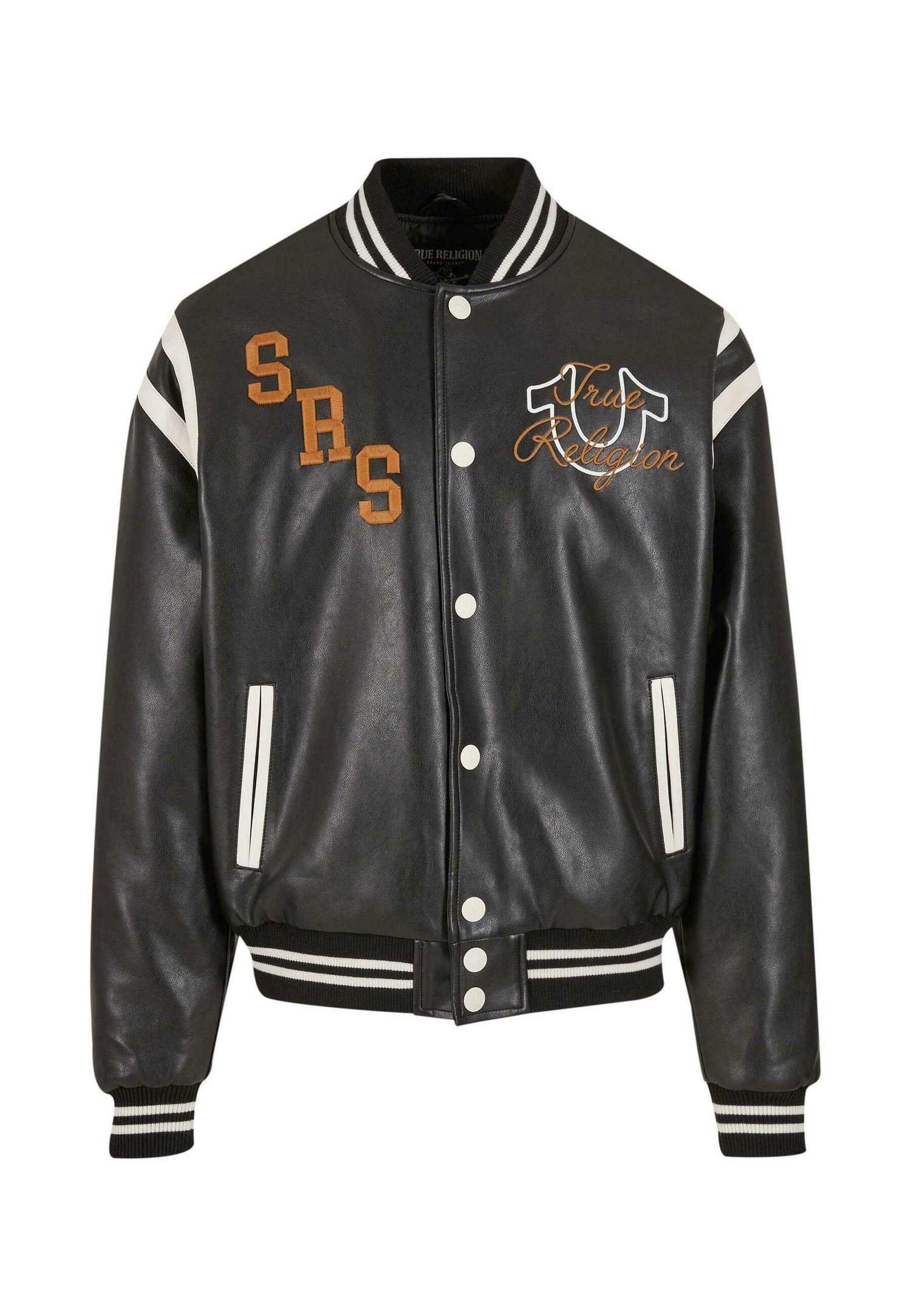 Custom Faux Leather Retro Varsity Jacket RO-1892-26