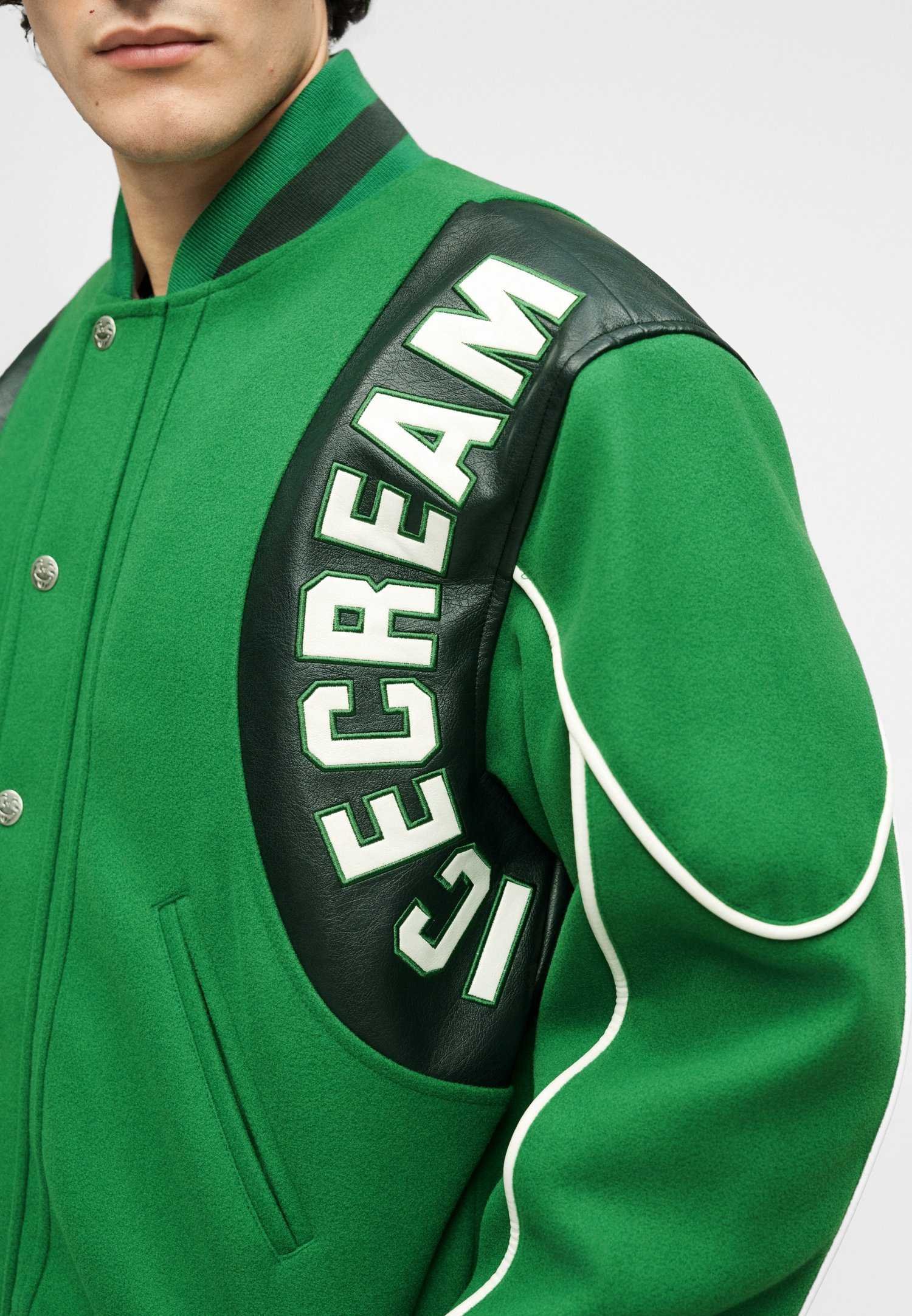 Custom Panelled Varsity Bomber Jacket RO-1890-26