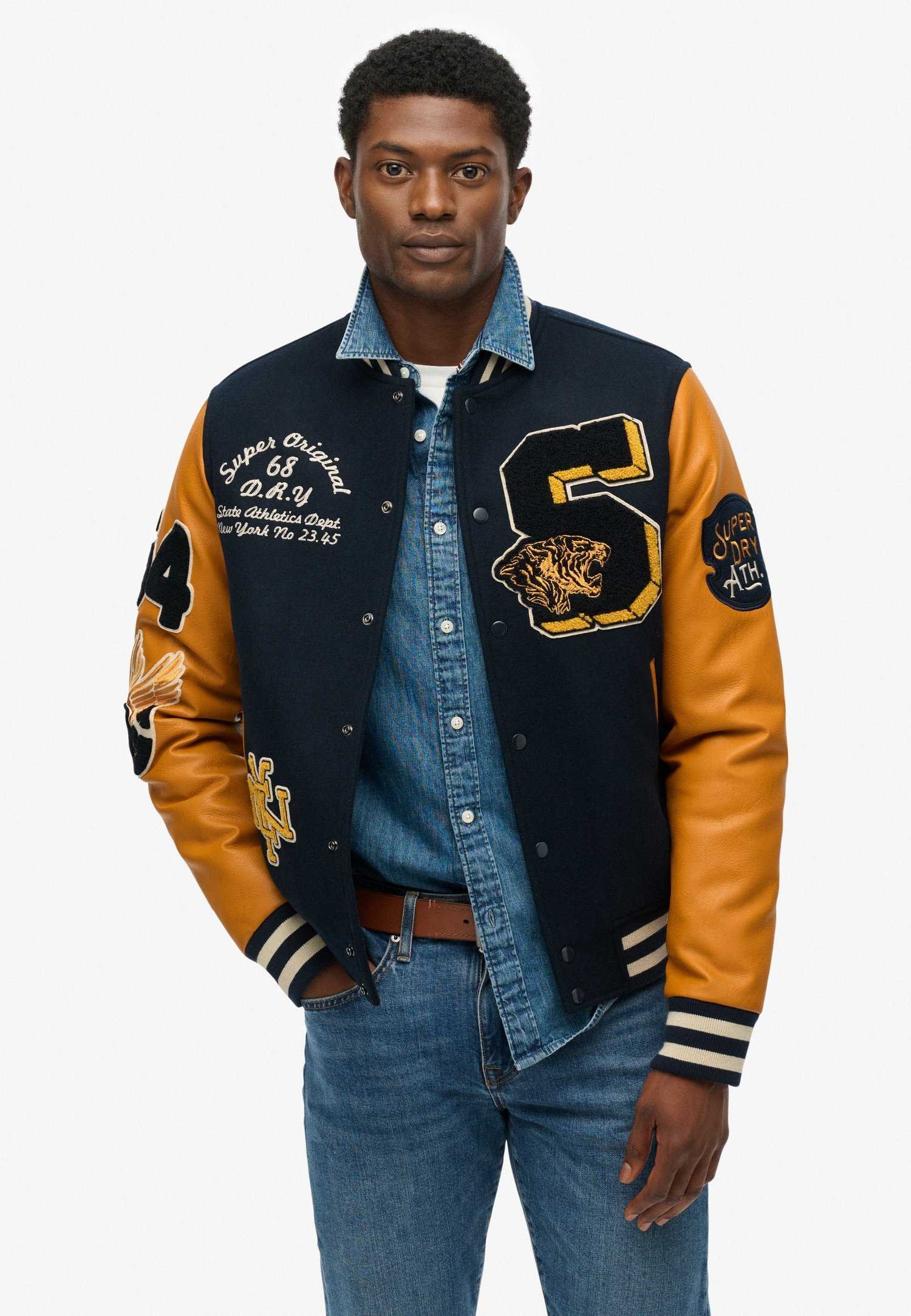 Custom Vintage Patched Varsity Jacket RO-1904-26