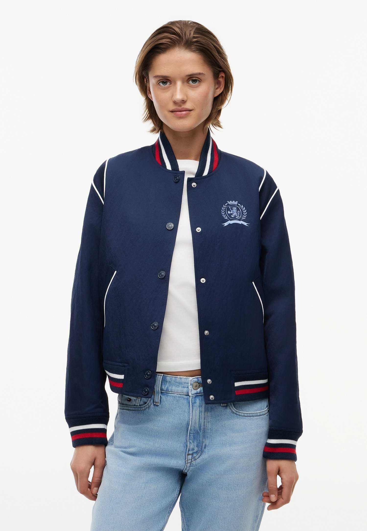 Custom Crest Piped Varsity Jacket Women RO-1911-26